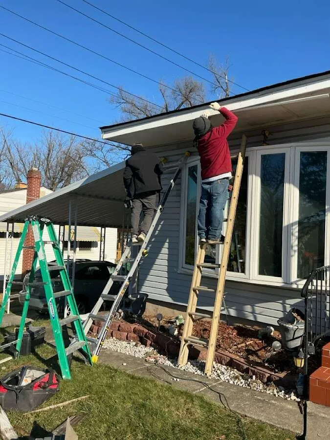 Restoration crew performing exterior repair in Enumclaw